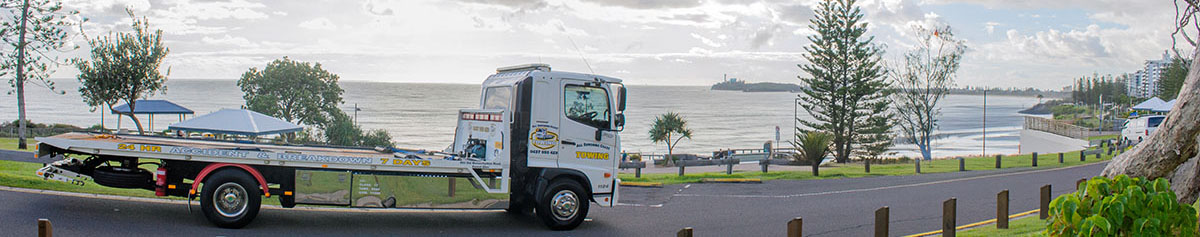 Tow truck at Mooloolaba